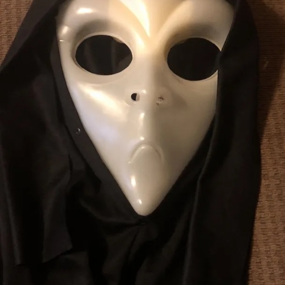 Easter Unlimited Vintage Halloween Alien Face Mask Glow In Dark - Picture 3 of 10
